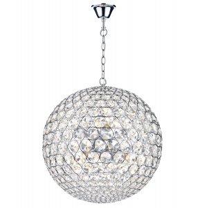 Dar Fiesta 8 Light 50cm Pendant Polished Chrome