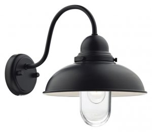 Dar Dynamo 1 Light Wall Bracket Matt Black IP44