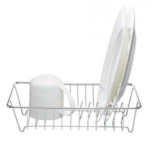 KitchenCraft Chrome Plated Small Dish Drainer 31cm x 24cm