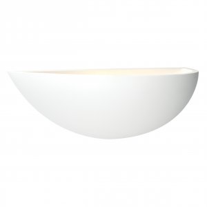 Endon Mini Crescent 1 Light Wall White Plaster