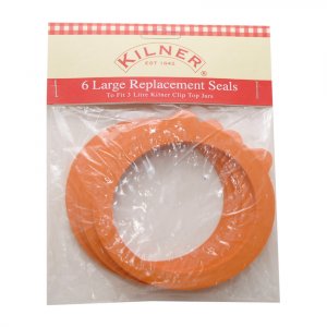 Kilner Replacement Clip Top Jar Rubber Seals (Pack of 6) - Large