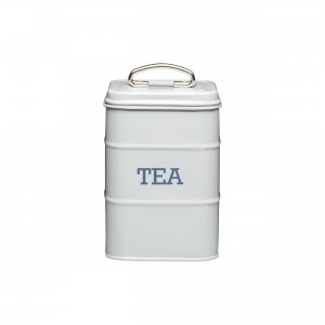 living nostalgia tea canister 11x17cm - french grey