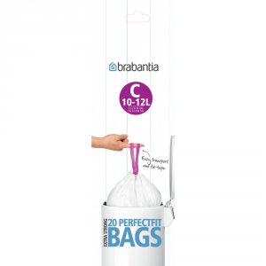 brabantia 10-12l bin liners 20 bags - size c