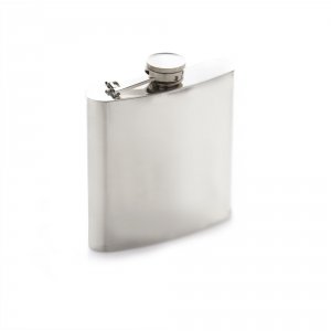 bc hip flask - 170ml - stainless steel