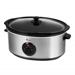 Swan 6.5 Litre Stainless Steel Slow Cooker