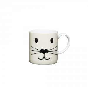 kitchencraft Porcelain Espresso Cup 80ml - Cat Face