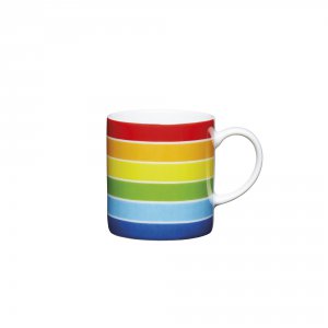 kitchencraft porcelain espresso cup 80ml - rainbow