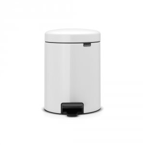 Brabantia Newicon 5 Litre Pedal Bin in White