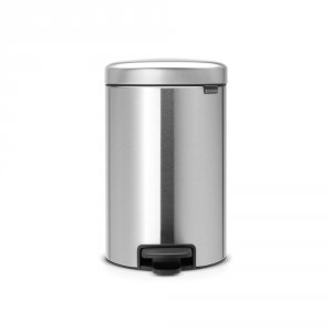 Brabantia Newicon 12 Litre Pedal Bin in Matt Steel