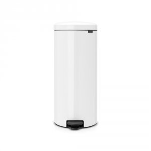 brabantia newicon 30 litre pedal bin in white