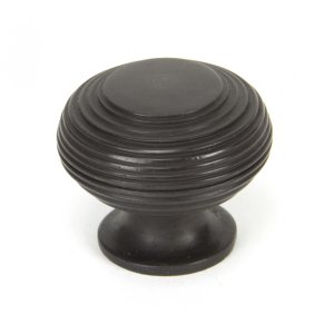 Aged Bronze Beehive Cabinet Knob 40mm