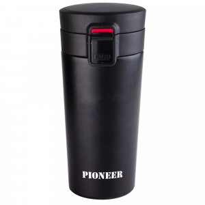 Pioneer Coffee Tumbler with Lock - Black