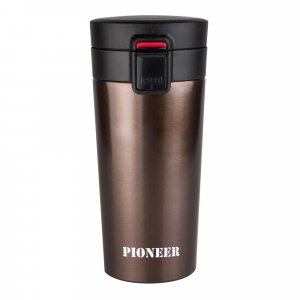 Grunwerg Vacuum Coffee Mugs Coffee Tumbler with Lock Brown