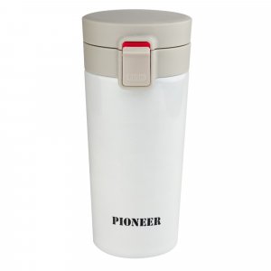 Pioneer Coffee Tumbler with Lock - White