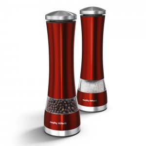 Morphy Richards Electronic Salt and Pepper Mills Red