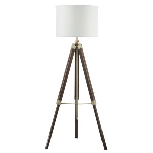 Dar Easel Tipod Floor Lamp Dark Wood - (Base Only)