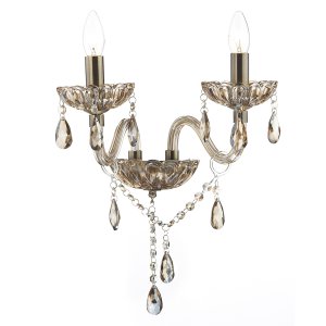 Dar Raphael Double Wall Bracket Champagne Crystal