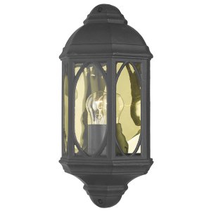 Dar Tenby Wall Light Black Ip43