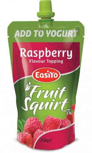 EasiYo Fruit Squirt Raspberry Flavour Topping 250g
