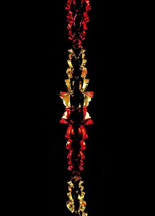 Premier Decorations 6 Section Garland 2.7M x 20cm - Red & Gold