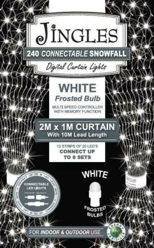 Icicle Christmas lights 180 LEDs remote control cold white 4.2m outdoor