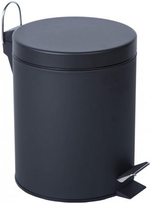 Buckingham 5 Litre Black Pedal Bin