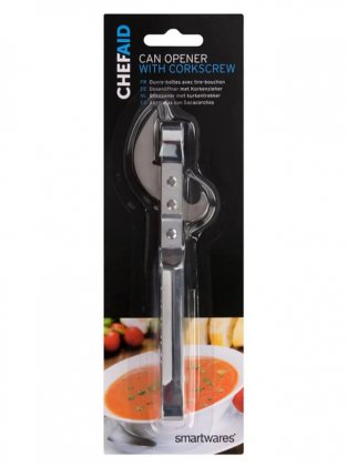 Chef Aid Can Opener With Cork Screw