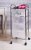 Trolley 4 White Plastic Drawers Chrome Steel Tube Frame