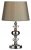 Dar Edith Touch Table Lamp Polished Chrome with Shade