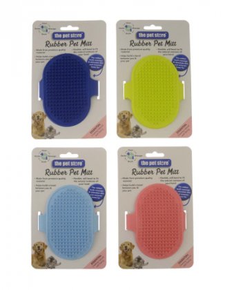 The Pet Store Rubber Pet Brush (Assorted Colours 1x Only)