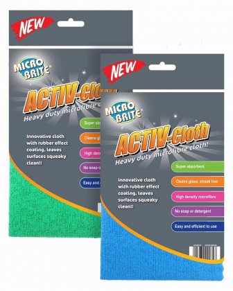 MICRO BRITE ACTIV Heavy Duty Microfibre Cloths - Assorted Colour
