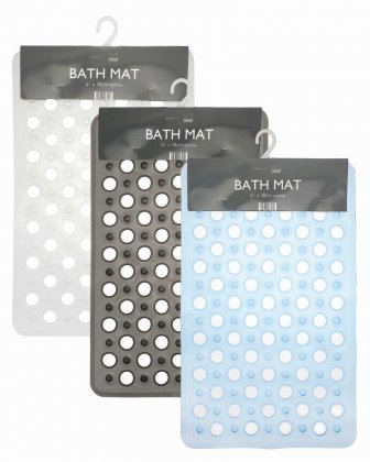 Country Club Retro Design PVC Bath Mat 61x38cm - Assorted