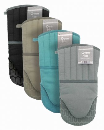 Country Club Everyday Design Oven Glove with Silicone Grip - Assorted