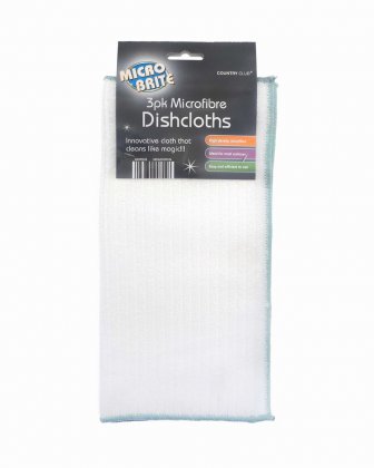 Country Club Micro Brite 3 Pack Microfibre Dishcloths
