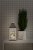 Konstsmide Battery Operated Wooden Lantern with Warm White LED - Church