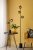 Dar Spiral 6 Light Floor Lamp Matt Black with Black Confetti Glass