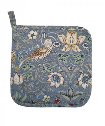 William Morris Blue Minor Strawberry Thief Pot Holder