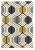 Think Rugs Hong Kong 7526 Grey/Yellow - Various Sizes