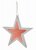 Premier Decorations Hanging Infinity Decoration 20cm - Red Star