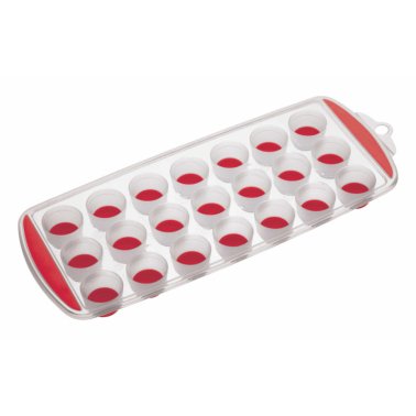 Colourworks Brights Flexible Pop Out 21 Hole Ice Cube Tray Red