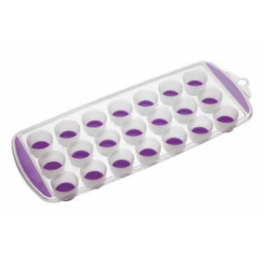 Colourworks Brights Flexible Pop Out 21 Hole Ice Cube Tray Purple