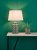 Reese 1 Light Ceramic Table Lamp Green & Blue Print Base Only