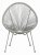 Monaco Grey 3pc Egg Chair Set