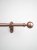 Rothley 25mm x 1219mm Curtain Pole with Solid Orb Finials & Brackets - Antique Copper