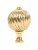 Polished Brass Spiral Cabinet Knob - Large