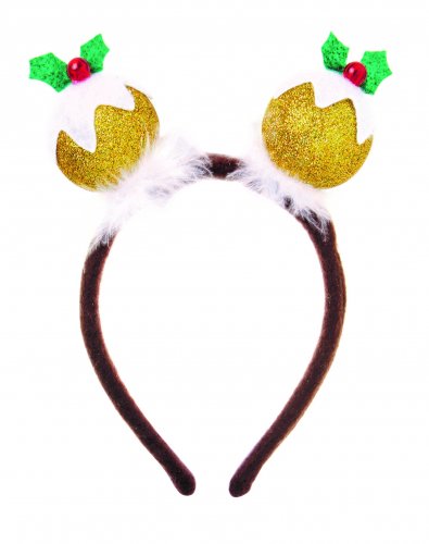 premier decorations novelty headband - christmas puddings