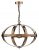 Dar Symbol 3 Light Pendant Petrol Copper