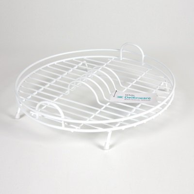 Delfinware Circular Dish Drainer - White