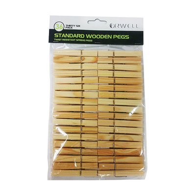 Orwell Wooden Clothes Pegs