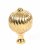 Polished Brass Spiral Cabinet Knob - Large